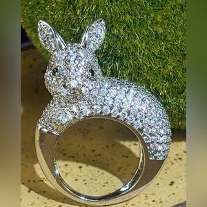 New Elegant Sparkling Rabbit Ring